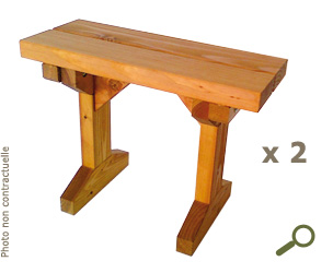 Banc bout de table en bois : Art Concept Bois