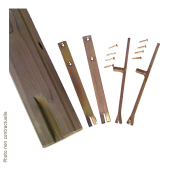 Kit ancrage au sol pour table forestire bois
