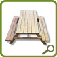 Table en bois pique nique-art concept bois
