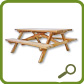 Table pique nique en bois : Rf.50011