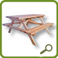 Table forestire en bois : Rf.50040
